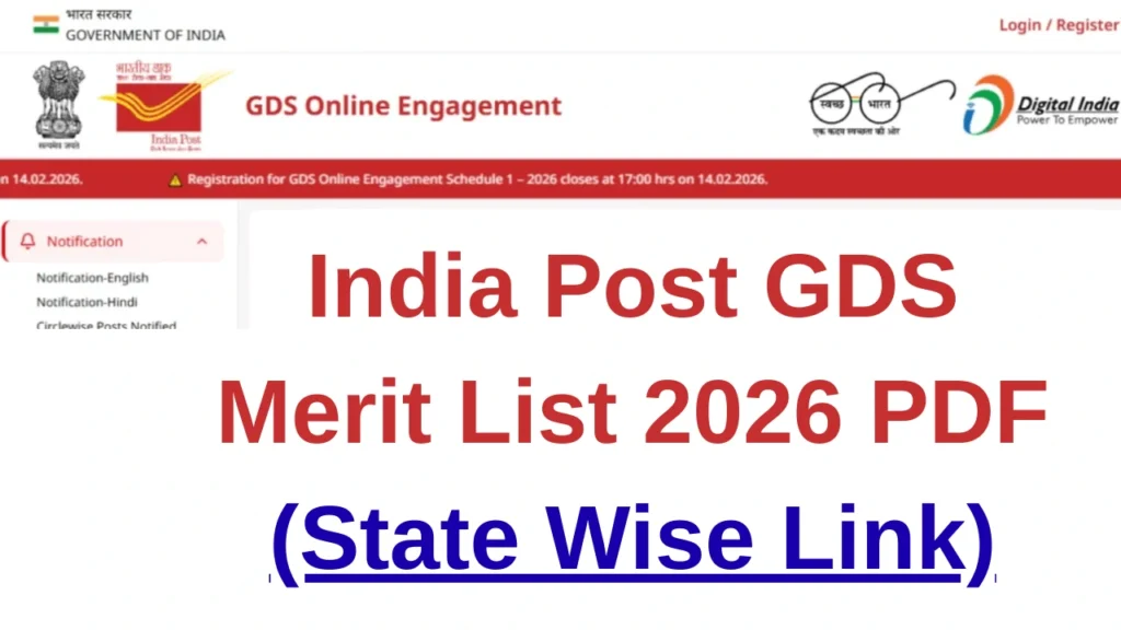 India Post GDS Merit List 2026