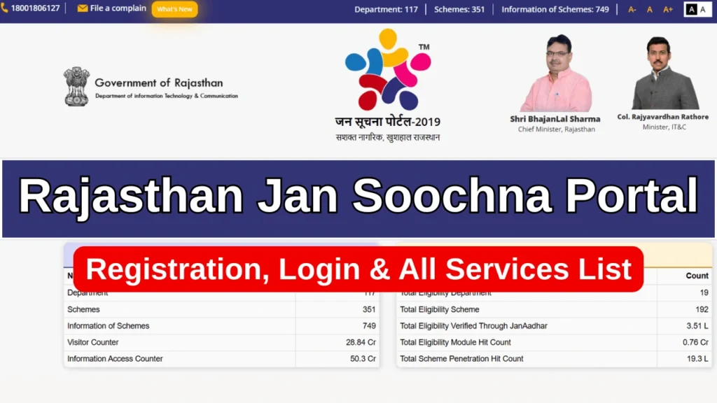 Rajasthan Jan Soochna Portal Registration, Login & All Services List 1 Rajasthan Jan Soochna Portal