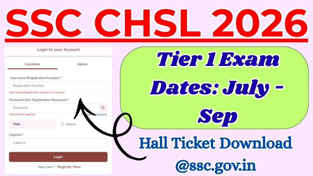 SSC CHSL Hall Ticket 2026 